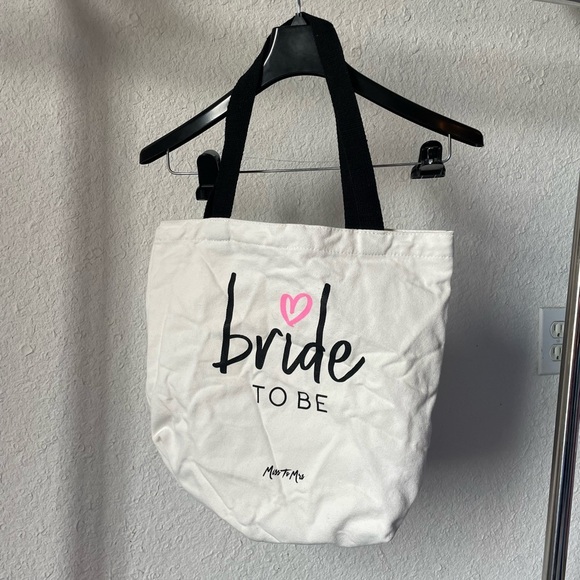 Bride To Be canvas snap tote - Picture 1 of 4